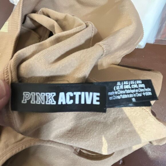 PINK Active Victoria's Secret Beige Seamless Lightly Lined Brassiere Size XL - Picture 5 of 7